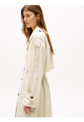 Gabardina Beige Ligera De Corte Oversize Tommy Hilfiger