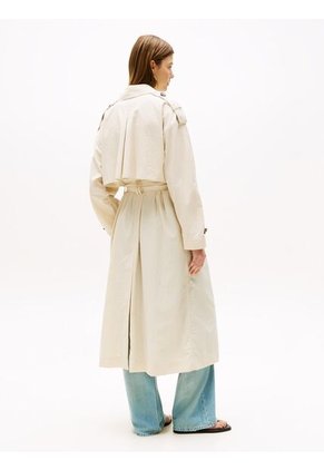 Gabardina Beige Ligera De Corte Oversize Tommy Hilfiger