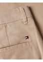 Pantalón Chino De Sarga Con Corte Slim Mujer Beige Tommy Hilfiger de Tommy Hilfiger