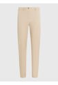Pantalón Chino De Sarga Con Corte Slim Mujer Beige Tommy Hilfiger de Tommy Hilfiger