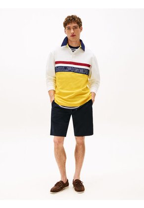 Polo Blanco Amplio De Rugby Hilfiger Sailing Tommy Hilfiger