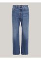 Jeans Azul De Corte Amplio Y Talle Medio Rectos Para Mujer Tommy Hilfiger de Tommy Hilfiger