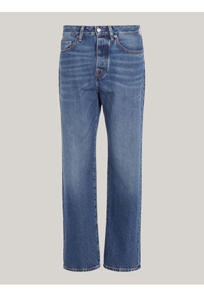 Jeans Azul De Corte Amplio Y Talle Medio Rectos Para Mujer Tommy Hilfiger