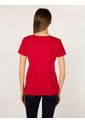 Camiseta Heritage De Cuello V Mujer Rojo Tommy Hilfiger de Tommy Hilfiger