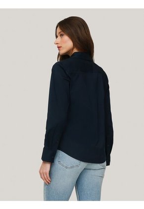 Camisa Multicolor De Popelín De Corte Regular Tommy Hilfiger