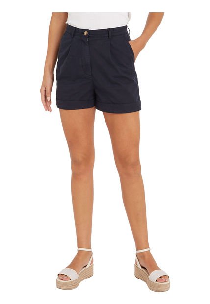 Pantalón Corto Para Mujer Azul Tommy Hilfiger