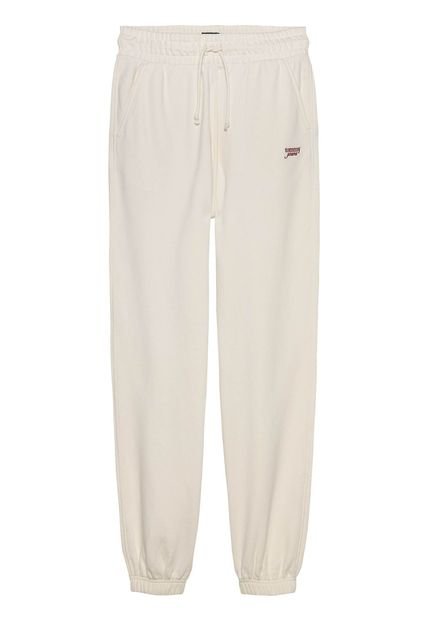 Joggers Blanco Signature Amplios Con Bajo Elástico Tommy Jeans