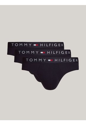 Pack Azul De 3 Slips Tommy Hilfiger