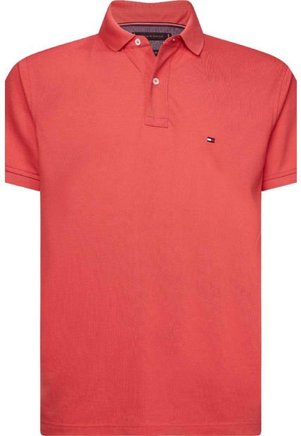 Polo Naranja Slim 1985 Para Hombre Tommy Hilfiger