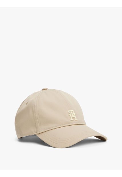 Gorra Beige De Béisbol Con Monograma TH A Contraste Tommy Hilfiger