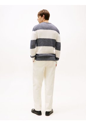 Saco Azul Con Cuello Redondo Enrollado Tommy Hilfiger