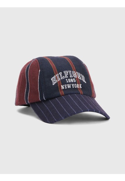 Gorra Azul Prep De Raya Diplomática Tommy Hilfiger
