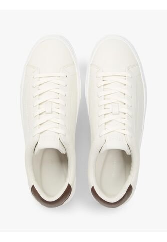 Tenis Beige De Cuero Con Suela Cupsole Tommy Hilfiger Tommy Hilfiger