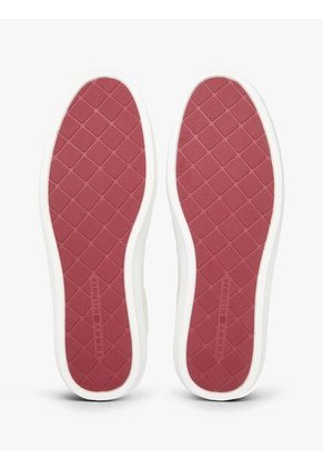 Tenis Beige De Cuero Con Suela Cupsole Tommy Hilfiger
