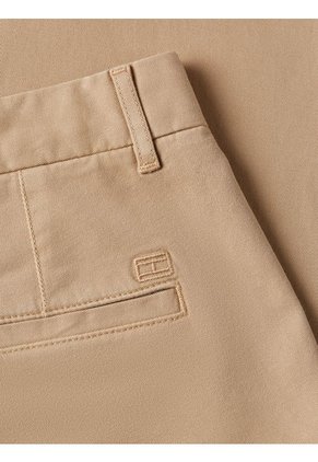 Pantalón Beige Stretch Chino De Corte Slim Tommy Hilfiger