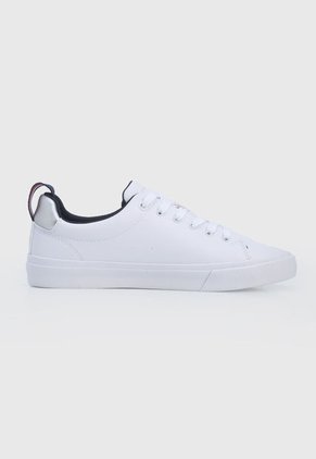 Tenis Lifestyle Blanco-Azul-Plateado Tommy Hilfiger Signature