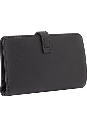 Billetera Negra Heritage Plegable Con Monograma TH Tommy Hilfiger