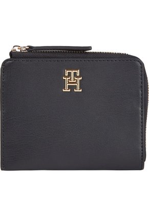 Cartera Mediana Fina Con Monograma Mujer Negro Tommy Hilfiger