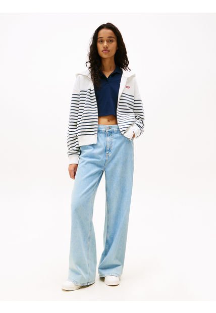 Buzo Blanco BXY Script Logo Para Mujer Tommy Jeans