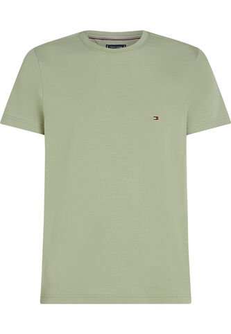 Camiseta Verde De Cuello Redondo Y Corte Extra Slim Tommy Hilfiger Tommy Hilfiger