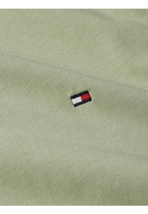 Camiseta Verde De Cuello Redondo Y Corte Extra Slim Tommy Hilfiger
