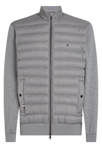 Chaqueta Gris Acolchada Con Cuello Levantado Tommy Hilfiger Tommy Hilfiger