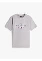 Camiseta Gris De Cuello Redondo Con Logo Gráfico Tommy Hilfiger de Tommy Hilfiger