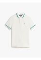 Polo Blanco De Corte Regular Con Logo Tommy Hilfiger de Tommy Hilfiger
