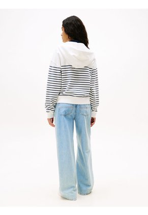 Buzo Blanco BXY Script Logo Para Mujer Tommy Jeans