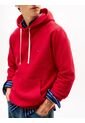 Buzo Rojo Con Capota Y Logo Bordado Tommy Hilfiger de Tommy Hilfiger