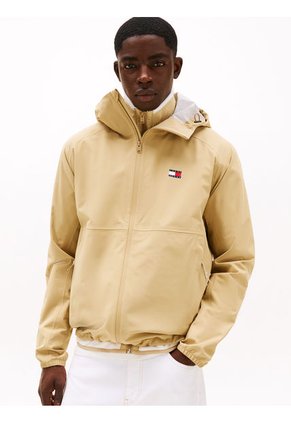 Cortavientos Beige De Corte Amplio Con Cremallera Tommy Jeans