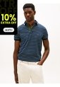 Polo Azul Oscuro De Corte Regular Con Logo Gráfico Tommy Hilfiger de Tommy Hilfiger