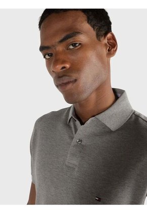 Polo Gris Clasica Para Hombre Tommy Hilfiger
