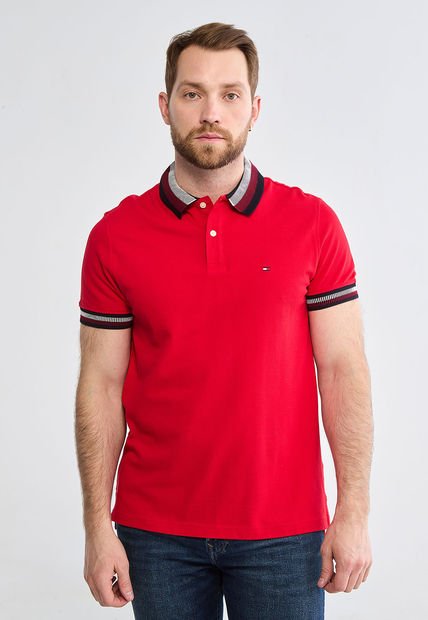 Polo Rojo-Blanco-Azul Navy TOMMY HILFIGER