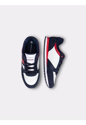 Tenis Multicolor De Corte Bajo Con Cordones Tommy Hilfiger