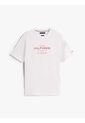 Camiseta Blanca De Cuello Redondo Con Logo Tommy Hilfiger de Tommy Hilfiger