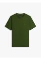 Camiseta Verde De Cuello Redondo Con Logo Bordado Tommy Hilfiger de Tommy Hilfiger