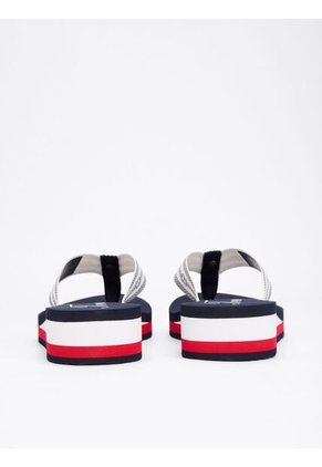 Sandalias Negro Con Logo Distintivo Tommy Hilfiger