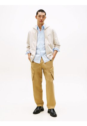 Buzo Gris Con Capota Y Cremallera Tommy Hilfiger