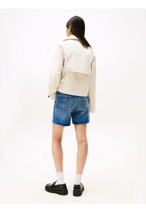 Rompe Beige Viento Estilo Trench Corta Tommy Jeans