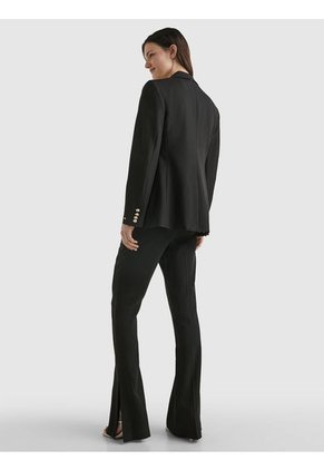 Americana De Traje Con Botonadura Sencilla Mujer Negro Tommy Hilfiger