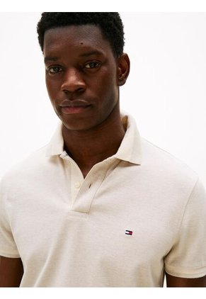 Polo Gris De Corte Regular Con Ribeteado Tommy Hilfiger