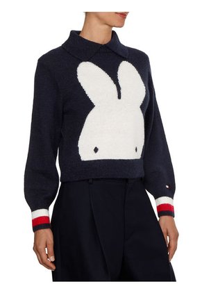 Súeter Th X Miffy Con Logo Mujer Azul Tommy Hilfiger