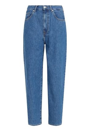 Jeans Cónicos De Talle Alto Y Corte Globo Tobilleros Tommy Hilfiger