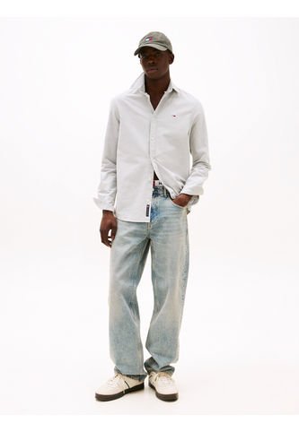 Camisa Verde Oxford De Corte Regular Tommy Jeans Tommy Hilfiger