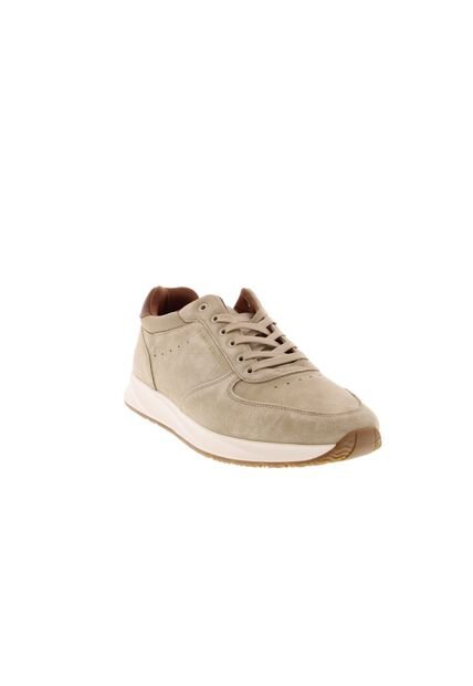 Tenis Beige Deportivos Híbridos De Ante Tommy Hilfiger
