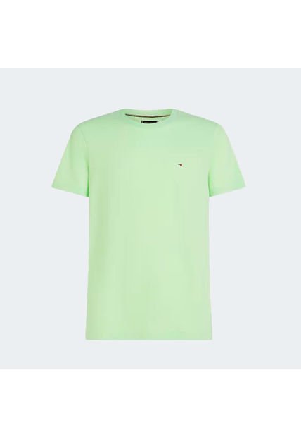 Camiseta Verde Essential Con Logo Tommy Hilfiger