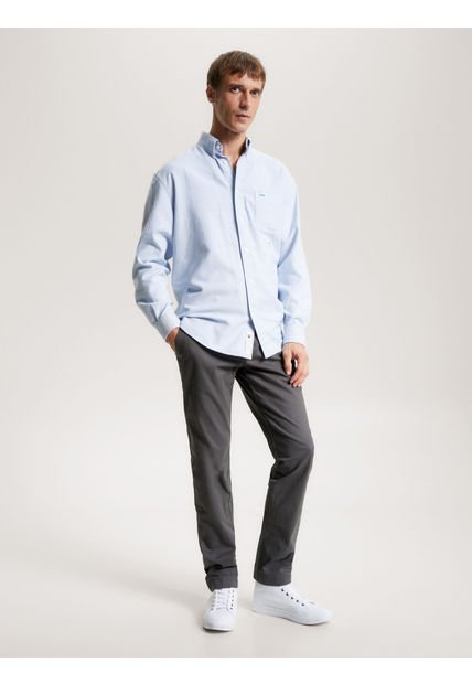Pantalón Essential Denton De Corte Regular Hombre Negro Tommy Hilfiger