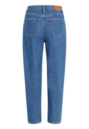 Jeans Cónicos De Talle Alto Y Corte Globo Tobilleros Tommy Hilfiger