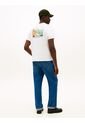 Camiseta Blanca De Cuello Redondo Con Logo Estampado Tommy Hilfiger de Tommy Hilfiger